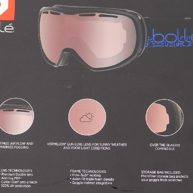 bolle(ボレー)の新品　bolleボレー　ゴーグル スポーツ/アウトドアのスノーボード(アクセサリー)の商品写真