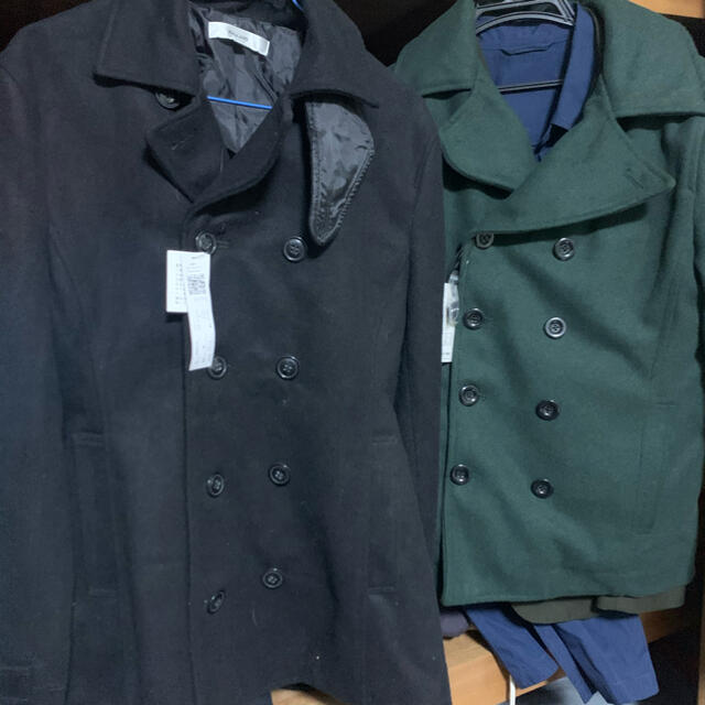 Full life ZIP FIVE Pコート ブラック グリーン 新品未使用品 メンズのジャケット/アウター(ピーコート)の商品写真