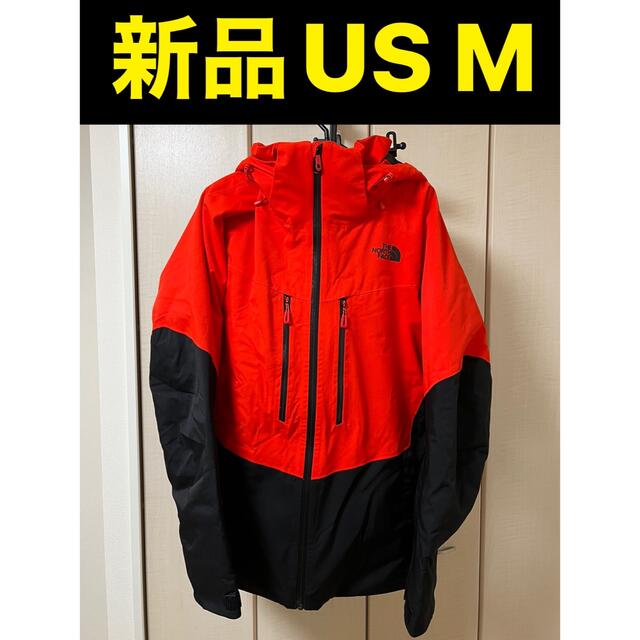 THE NORTH FACE(ザノースフェイス)の高機能　新品　ノースフェイス　メンズスノーボードジャケット　M 赤　黒　スノボー スポーツ/アウトドアのスノーボード(ウエア/装備)の商品写真