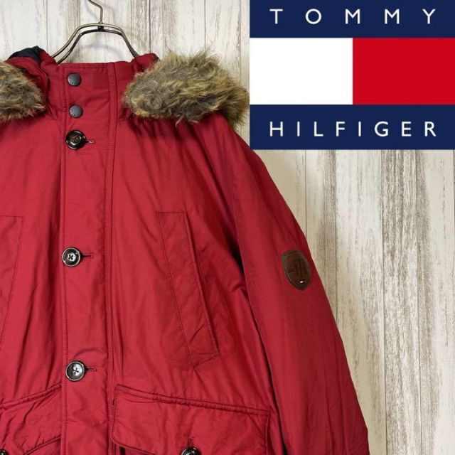 TOMMY HILFIGER(トミーヒルフィガー)のトミーヒルフィガーダウンジャケット ヴィンテージ ジャケット アウター レッド メンズのジャケット/アウター(ダウンジャケット)の商品写真