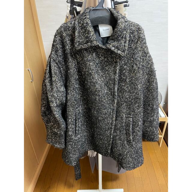 STUDIOUS(ステュディオス)のMIX LOOP TWEED BOX COAT レディースのジャケット/アウター(ピーコート)の商品写真