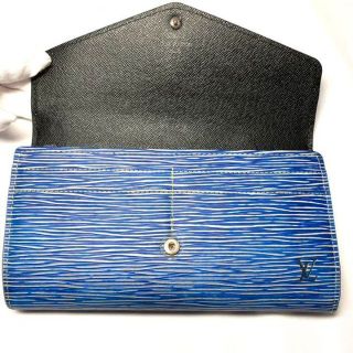 LOUIS VUITTON - LOUIS VUITTON 二つ折り長財布 エピ デニム