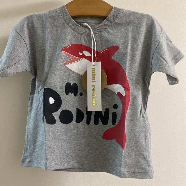 ミニロディーニmini rodini90.100☺︎シャチ柄のTシャツ