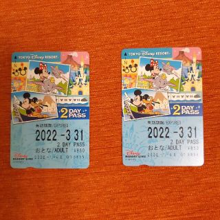 ディズニー(Disney)のディズニーリゾートライン2DAYパス未使用(遊園地/テーマパーク)