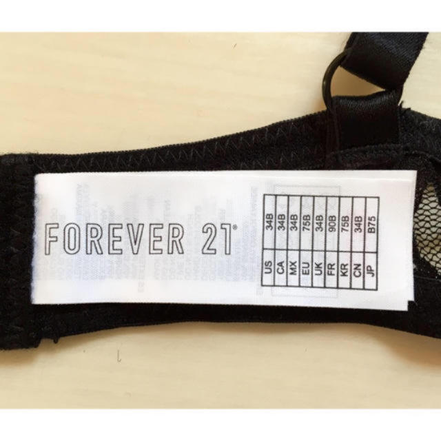 FOREVER 21(フォーエバートゥエンティーワン)の新品未使用 FOREVER21 34B ブラ レディースの下着/アンダーウェア(ブラ)の商品写真