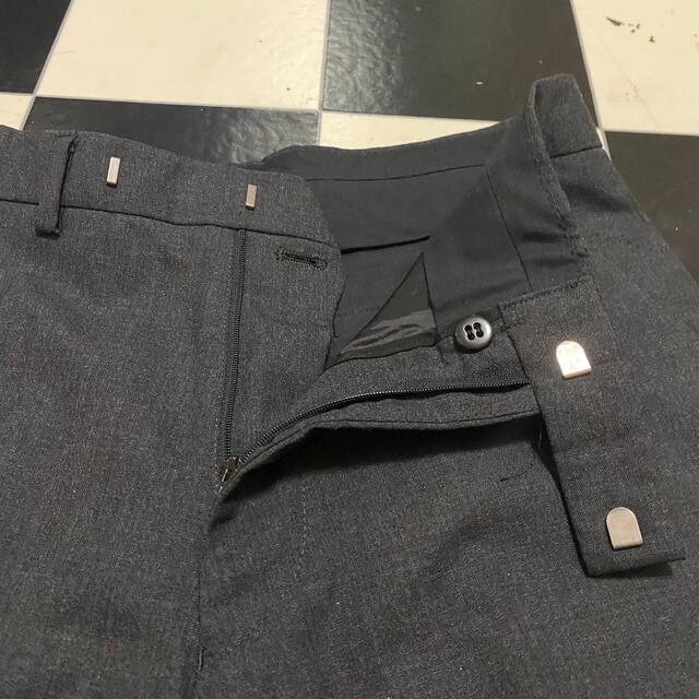 Calvin Klein 2タックウール チェックスラックス /V338