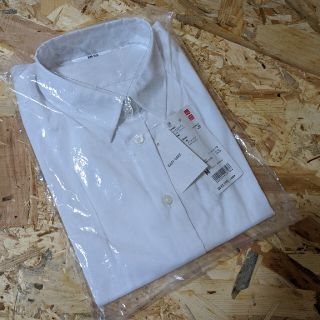 ユニクロ(UNIQLO)のユニクロ/スーピマコットンストレッチシャツ/白/WHITE/Mサイズ(シャツ/ブラウス(長袖/七分))