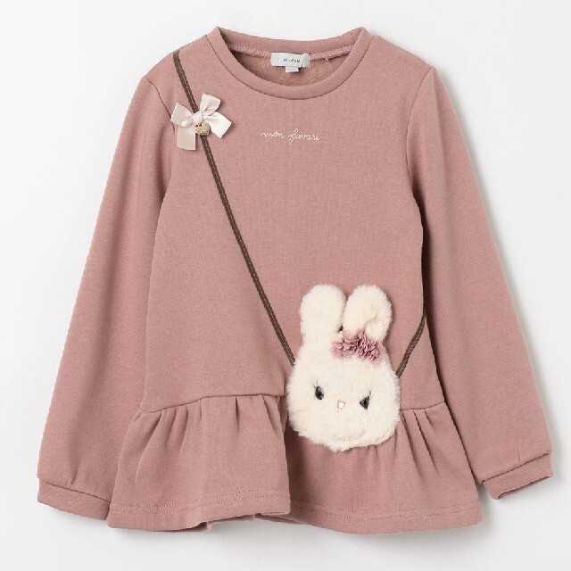 anyFAM(エニィファム)のアニマルポシェットトレーナー120 キッズ/ベビー/マタニティのキッズ服女の子用(90cm~)(Tシャツ/カットソー)の商品写真