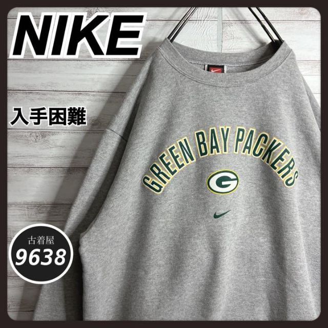 【入手困難!!】ナイキ ✈︎パッカーズ NFL アーチロゴ メキシコ製 裏起毛9638nikeNIK3000