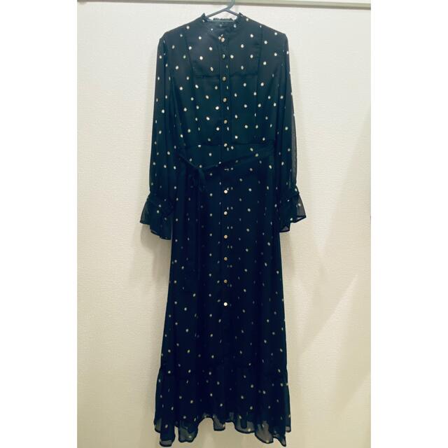 Ameri VINTAGE(アメリヴィンテージ)の田中みな実着用アメリヴィンテージ AMERI SPARKLE DOT DRESS レディースのワンピース(ロングワンピース/マキシワンピース)の商品写真