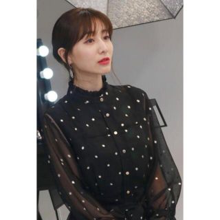 アメリヴィンテージ(Ameri VINTAGE)の田中みな実着用アメリヴィンテージ AMERI SPARKLE DOT DRESS(ロングワンピース/マキシワンピース)