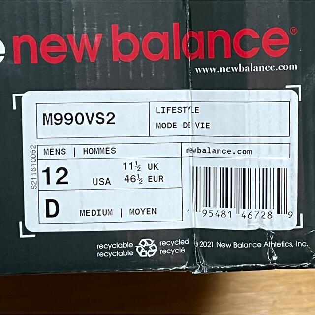 New Balance(ニューバランス)の30 NEW BALANCE M990VS2 990v2 anniversary メンズの靴/シューズ(スニーカー)の商品写真