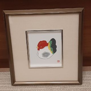 干支　酉年　絵画　額縁　特選アルミ　ベージュ(絵画額縁)