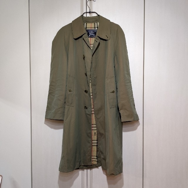 BURBERRY(バーバリー)のBURBERRY玉虫色ステンカラーコート　Made in England メンズのジャケット/アウター(ステンカラーコート)の商品写真