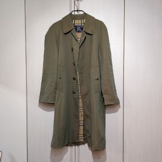 バーバリー(BURBERRY)のBURBERRY玉虫色ステンカラーコート　Made in England(ステンカラーコート)