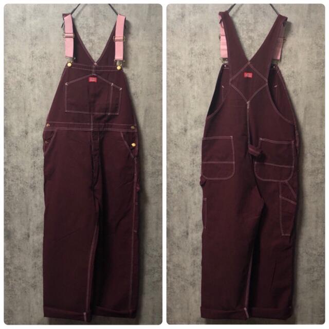 Dickies(ディッキーズ)の【シロップ様専用】ディッキーズ☆USA製後染めロゴタグ入りオーバーオール メンズのパンツ(サロペット/オーバーオール)の商品写真