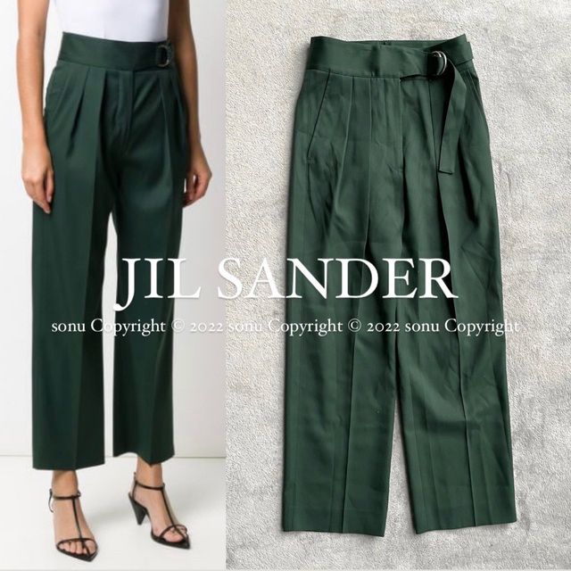 JIL SANDER◉ジルサンダー テーパード スリム スラックス スラックス