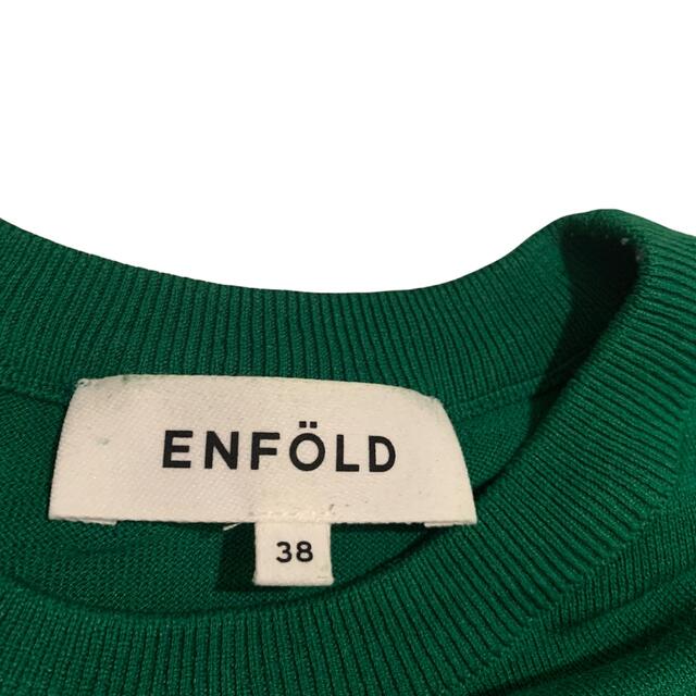 ENFOLD(エンフォルド)の定価の半額以下！ENFOLD 18AWシルク混コットンニットトップス38 レディースのトップス(ニット/セーター)の商品写真