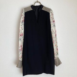 マメ(mame)のmame（マメ）Cherry Blossom Sleeves Dress(ひざ丈ワンピース)