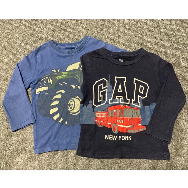 babyGAP(ベビーギャップ)のbabyGAP ロンＴ  2枚セット（サイズ100） キッズ/ベビー/マタニティのキッズ服男の子用(90cm~)(Tシャツ/カットソー)の商品写真