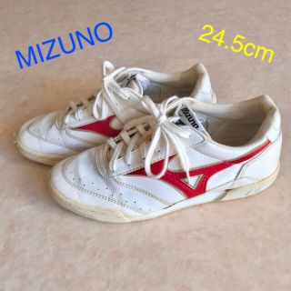 ミズノ(MIZUNO)のMIZUNO スニーカー【レッド・24.5cm】(スニーカー)