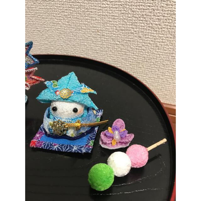 つまみ細工 五月人形の通販 by さち(購入前に必ずコメントお願い つまみ細工 五月人形の通販 by さち(購入前に必ずコメントお願い