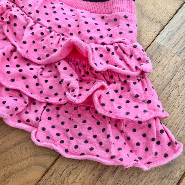 ピンクの水玉ガラス 乳白色 フリル コンポート 美術品