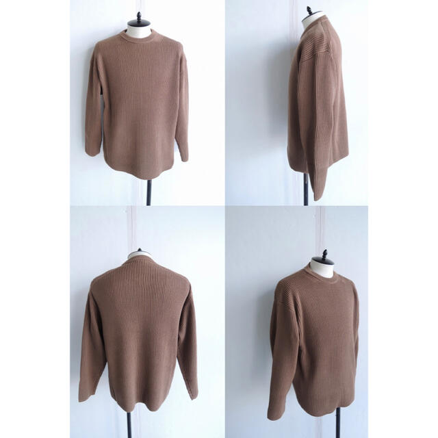 Super Fine Wool Rib Knit Big 定価37 000 Okurimono ニット セーター Ismarts In