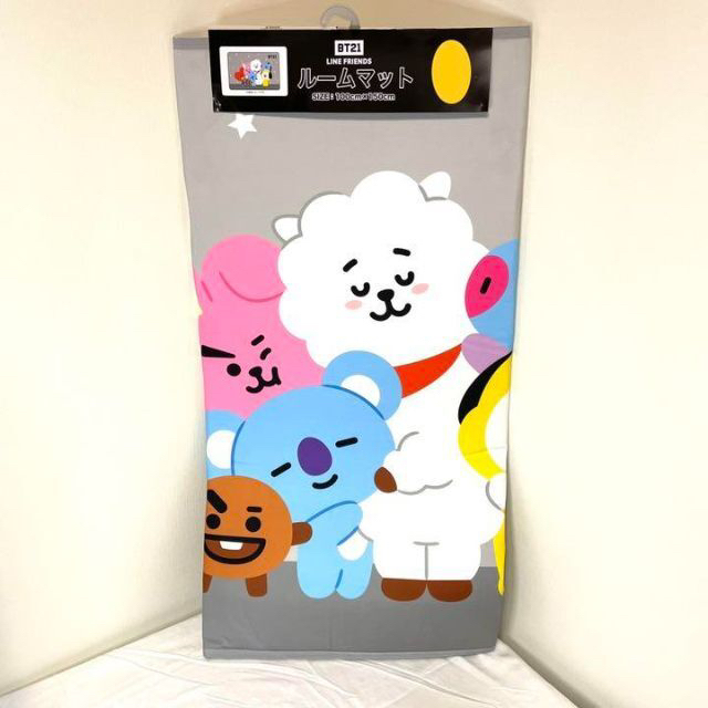 BT21 グレー ルームマット ラグ カーペット LINEFRIENDSしまむら 1