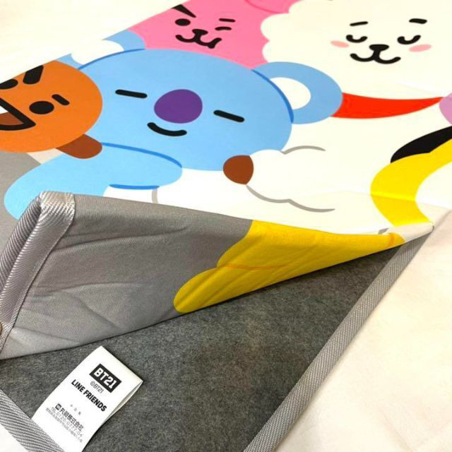 BT21 グレー ルームマット ラグ カーペット LINEFRIENDSしまむら