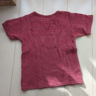 ロデオクラウンズ(RODEO CROWNS)の美品✨RODEO CROWNS　ロデオ　キッズワッフルロゴTシャツ(Tシャツ/カットソー)