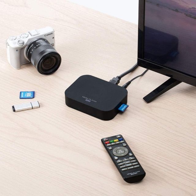 新品未開封品 サンワサプライメディアプレイヤー MED-PL1 スマホ/家電/カメラのテレビ/映像機器(その他)の商品写真