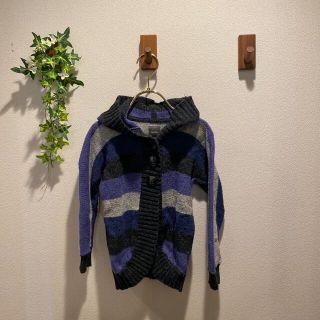 ベビーギャップ(babyGAP)の23【USED⭐︎美品⭐︎】95cm ボーダーカーデ(カーディガン)