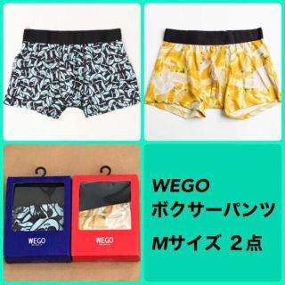 ウィゴー(WEGO)のWEGO ボクサーパンツ ゆるキャラ フード M 2点(ボクサーパンツ)