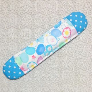 126＊水筒紐カバー＊蝶々りぼん柄(ブルー)＊22㎝(外出用品)