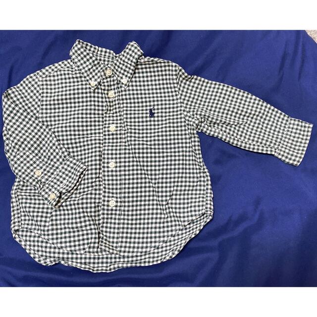 Ralph Lauren(ラルフローレン)のラルフローレン　チェックシャツ　サイズ80 キッズ/ベビー/マタニティのベビー服(~85cm)(シャツ/カットソー)の商品写真