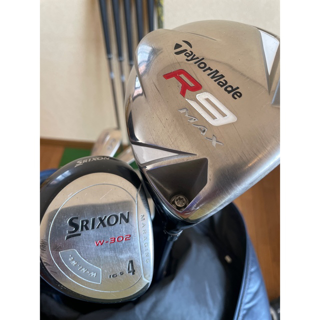 【良品】TaylorMade R9 MAX 9本　FLEX S 右利き用　男性