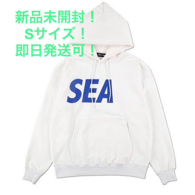 SEA(シー)の【WIND AND SEE Hoodie White Small】 メンズのトップス(パーカー)の商品写真