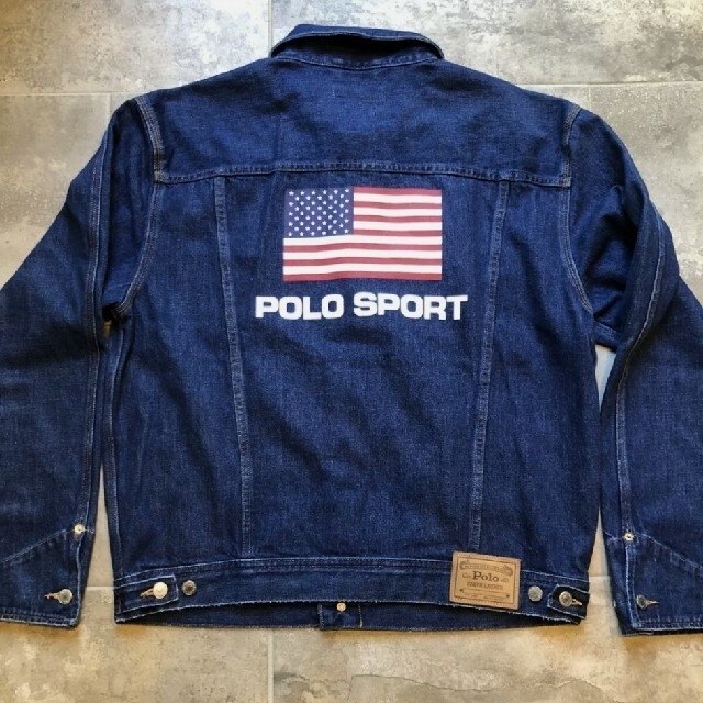 POLO RALPH LAUREN(ポロラルフローレン)のBTS ジョングク着用 polo sport デニムジャケット ラルフローレン メンズのジャケット/アウター(Gジャン/デニムジャケット)の商品写真