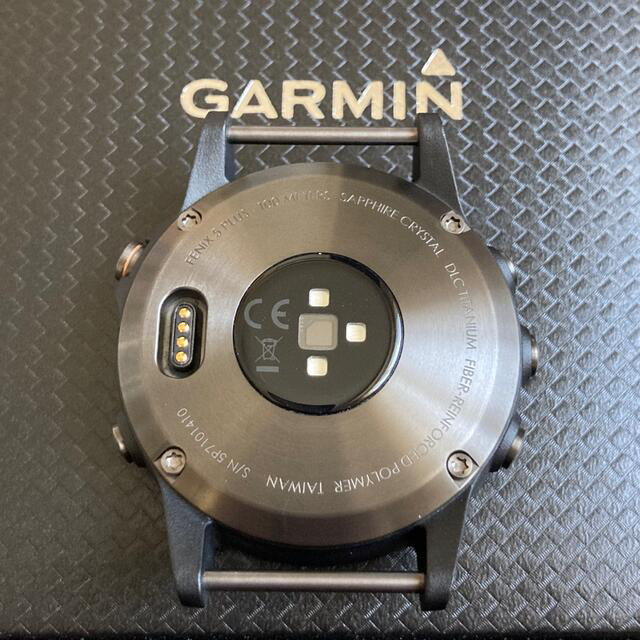 【美品】Garmin fenix5 Plus Sapphire Ti Black - 2