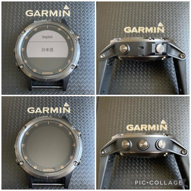 GARMIN(ガーミン)の【美品】Garmin fenix5 Plus Sapphire Ti Black メンズの時計(腕時計(デジタル))の商品写真