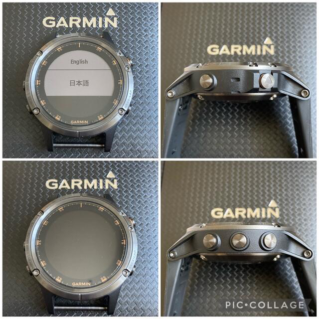 【美品】Garmin fenix5 Plus Sapphire Ti Black - 3