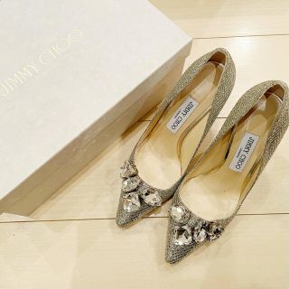 ジミーチュウ(JIMMY CHOO)のジミーチュウグリッターパンプス《ウェディング/ブライダルシューズ/パーティーに》(ハイヒール/パンプス)