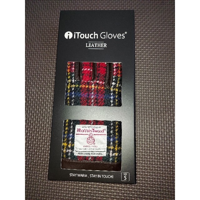 Harris Tweed(ハリスツイード)の新品 ハリスツイード 手袋 チェックBR レディースのファッション小物(手袋)の商品写真