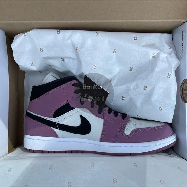 NIKE(ナイキ)のNIKE WMNS AIR JORDAN 1 MID "BERRY PINK" メンズの靴/シューズ(スニーカー)の商品写真