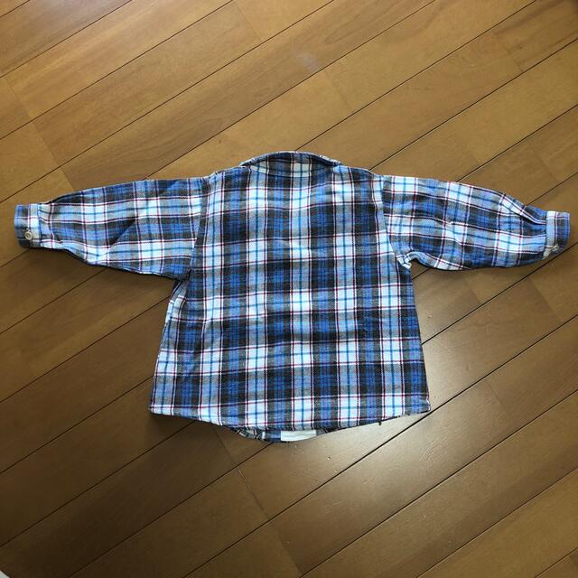 BeBe(ベベ)のbebeチェックシャツ　80cm キッズ/ベビー/マタニティのベビー服(~85cm)(シャツ/カットソー)の商品写真