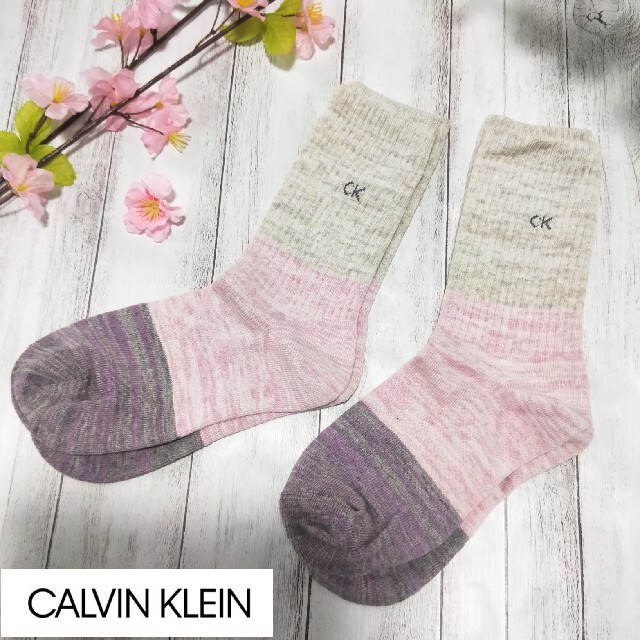 Calvin Klein(カルバンクライン)の☆欧米販売品 未使用 2足組 ☆カルバンクライン 靴下 ソックス2Pユニセックス レディースのレッグウェア(ソックス)の商品写真