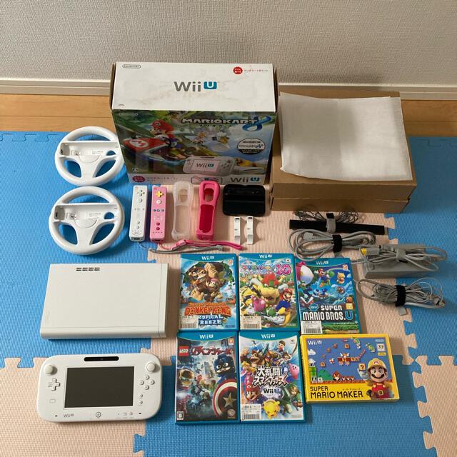 Wii U マリオカート同梱版　ハンドル付き　マリオパーティー、ゼルダ無双付き