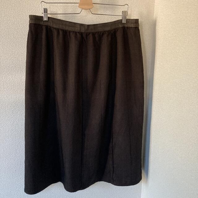 ブラウン　ロング　スカート   レディースのスカート(ロングスカート)の商品写真