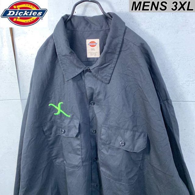 Dickies(ディッキーズ)のb 90s 古着 企業ロゴ　ディッキーズ　ワークシャツ メンズのトップス(シャツ)の商品写真